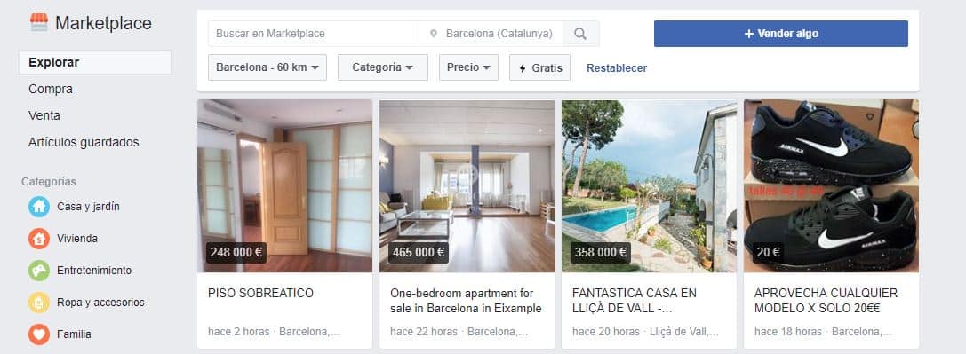 El nuevo marketplace de Facebook llega a España